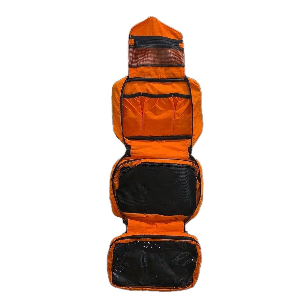 Waterproof Hanging Toiletry Bag Travel Organizer Men Women Cosmetics Case Orange